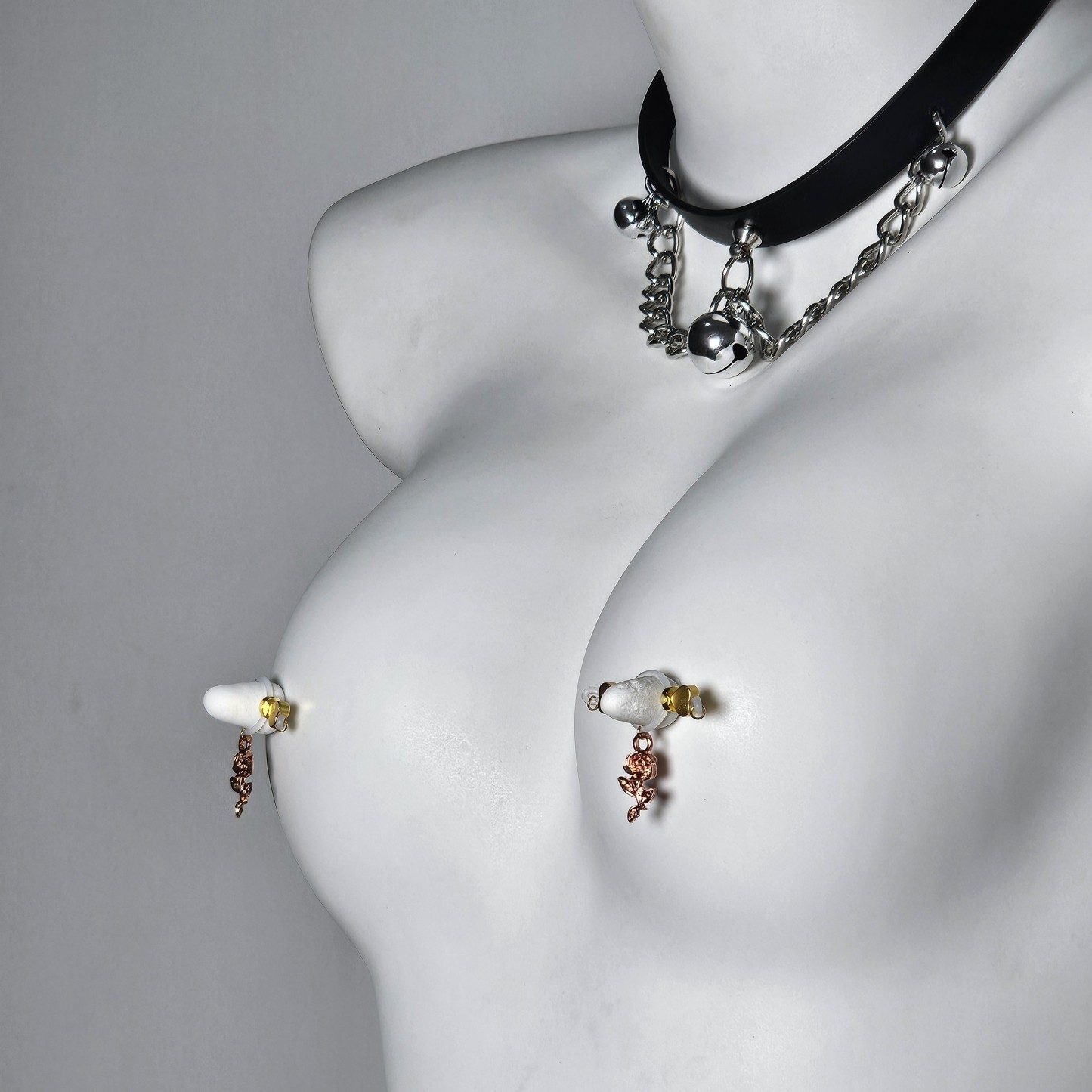 24K gold nipple rose