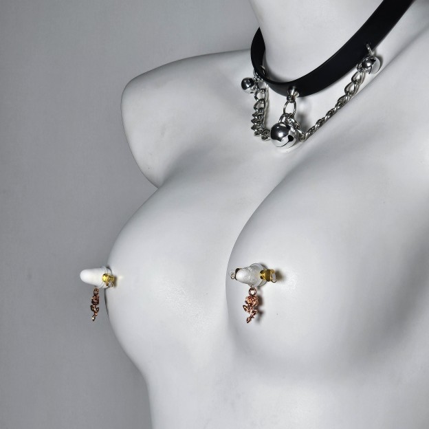 24K gold nipple rose