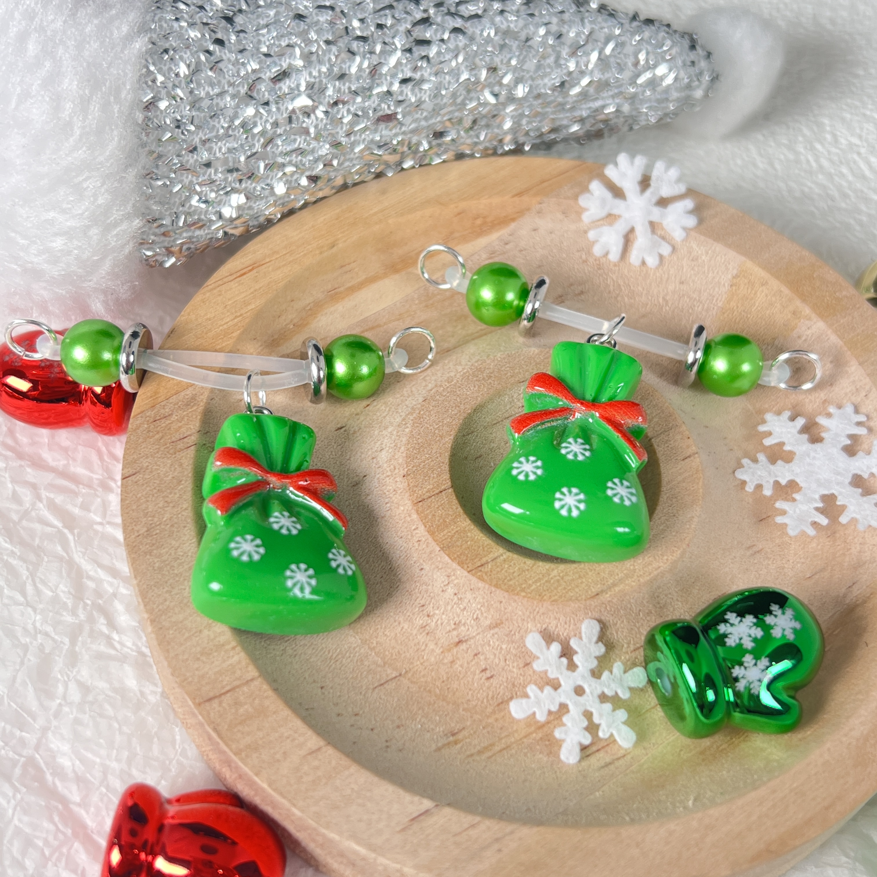 Christmas Candy Bag Charm Nipple Clamps
