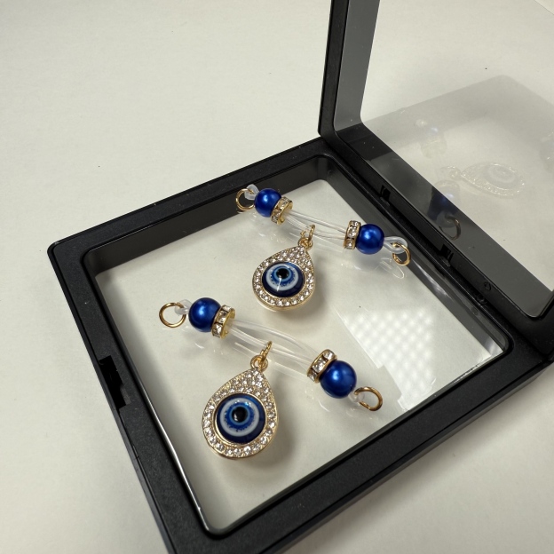 Piercing-free nipple jewelry - Ocean Heart