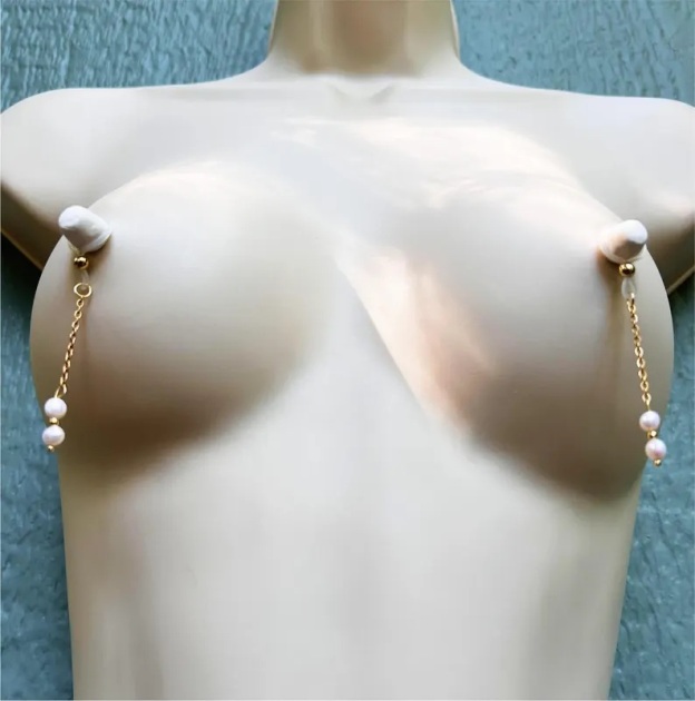 Real Pearl Nipple Non-Piercing