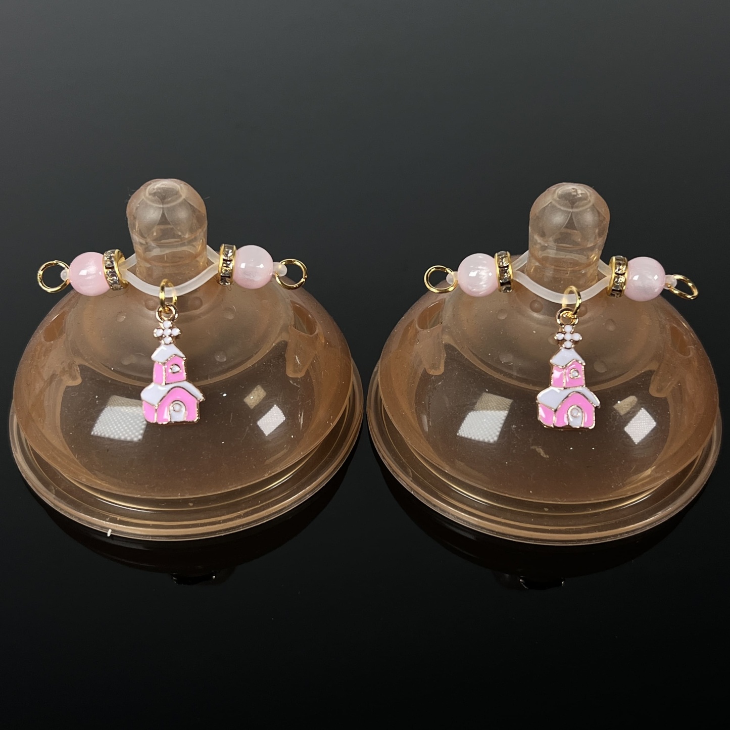 Pink Cottage Christmas Clamps