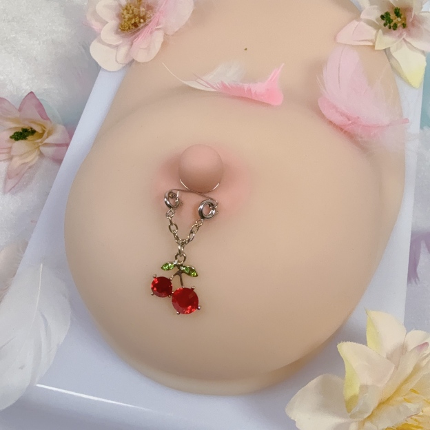 Spring contraction anti-fall nipple decoration