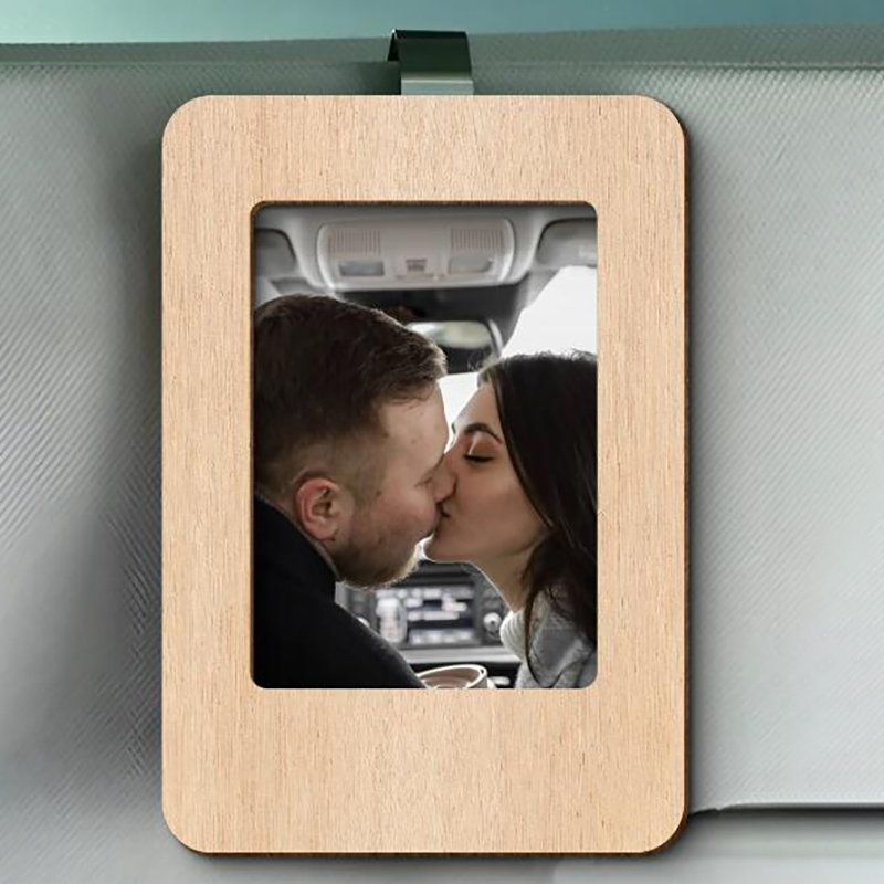 Personalized Couple Photo Car Visor Clip