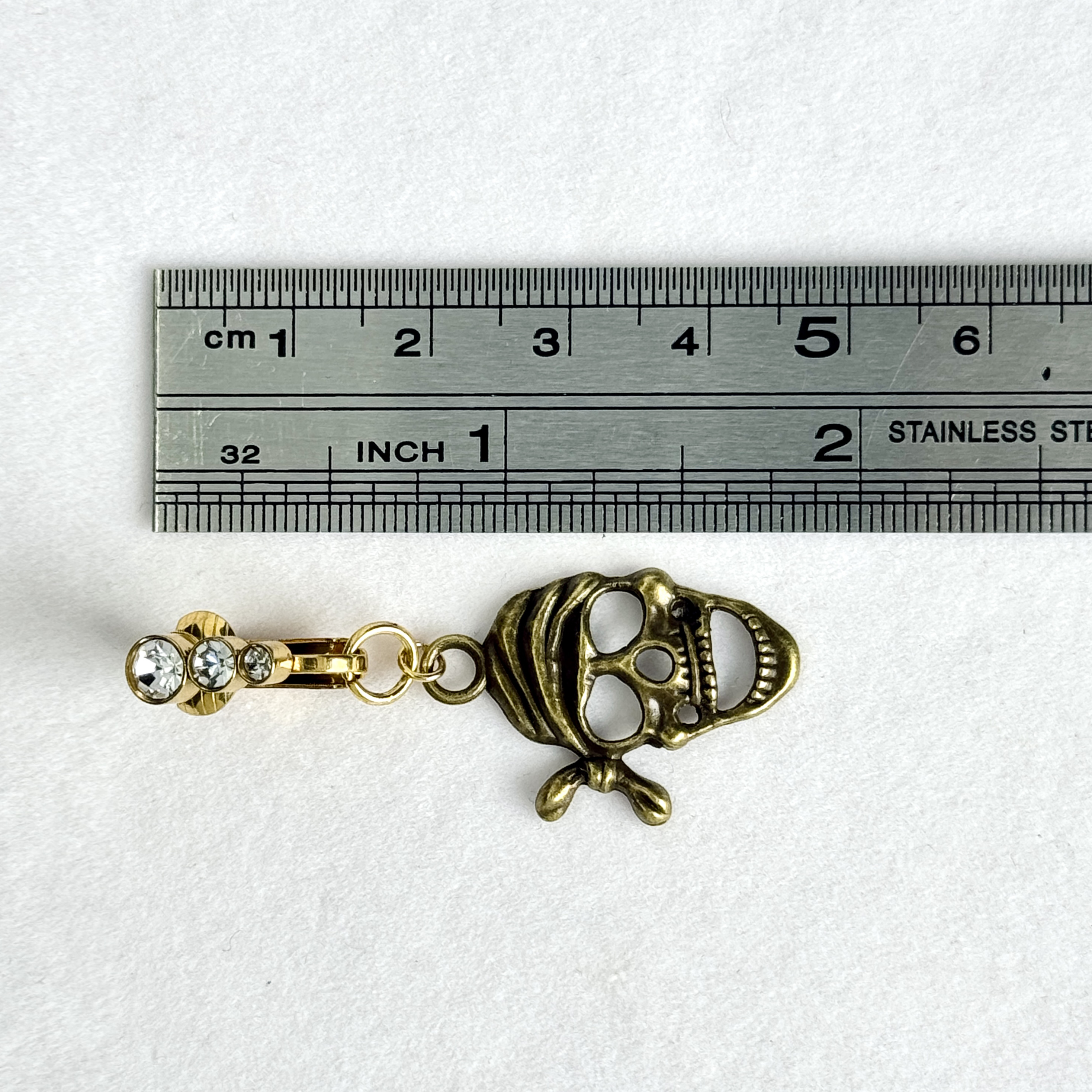 Pirate Skull Navel Charm