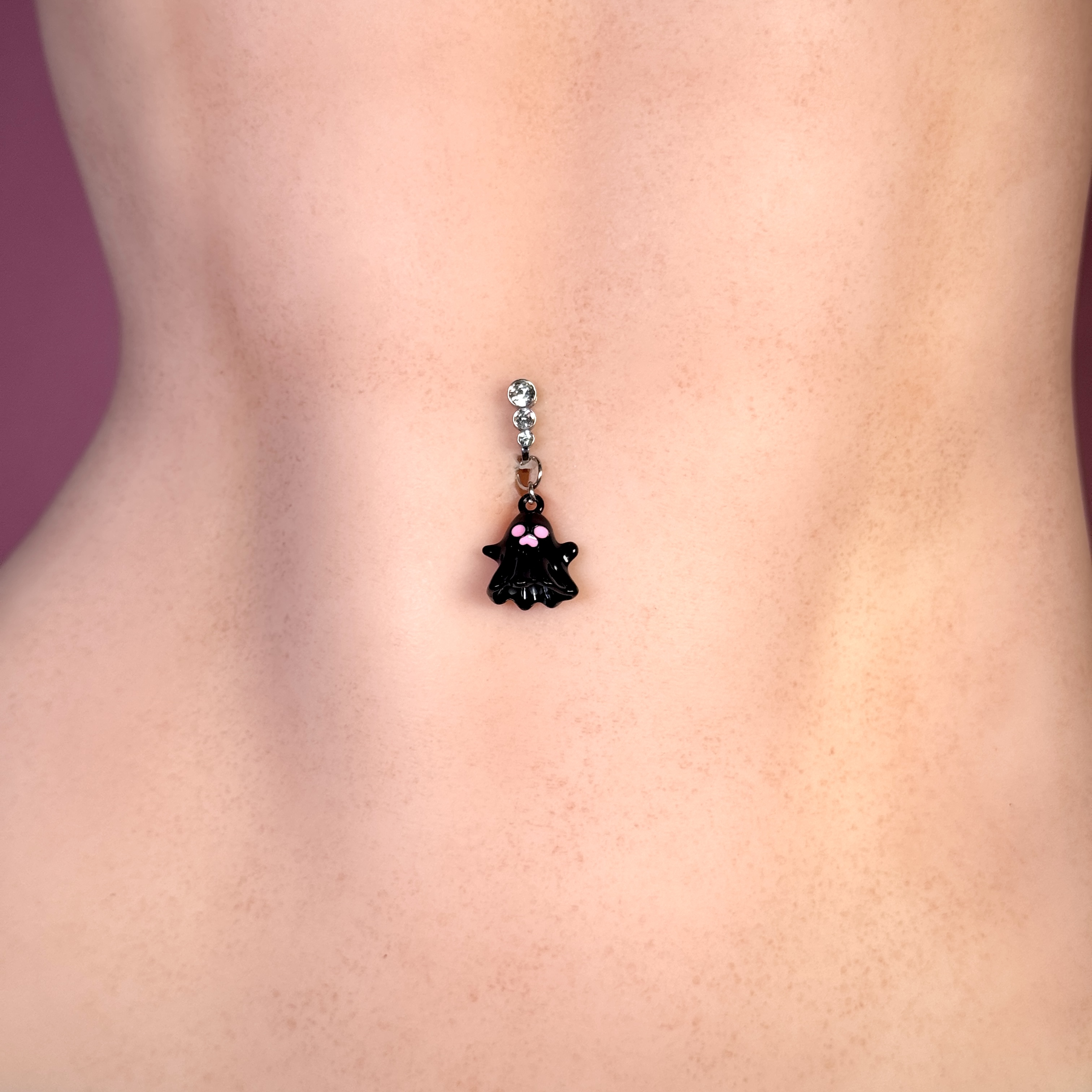 Cute Ghost Navel Charm