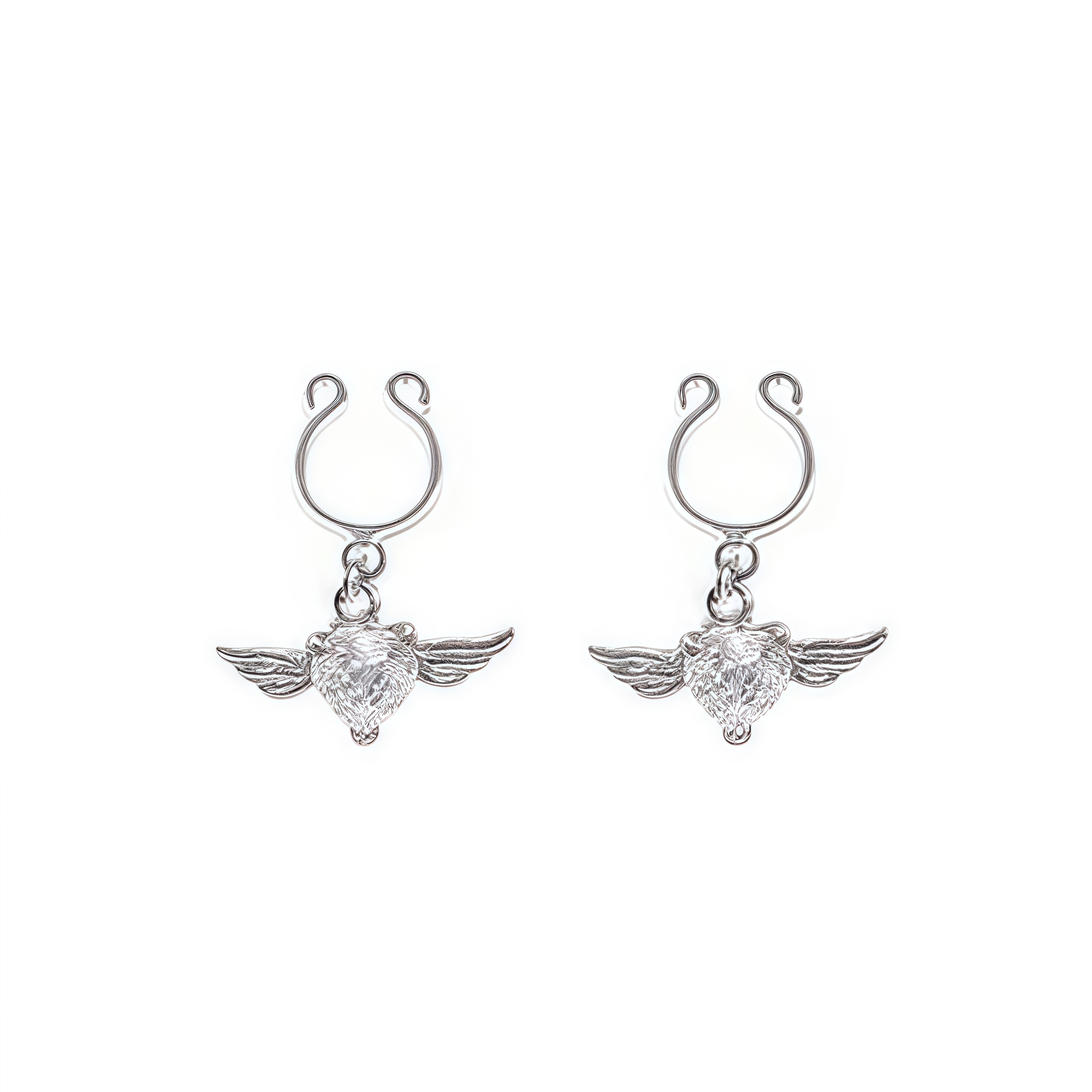 Heart-shaped wings nipple accessories nipple clamps-Thyye