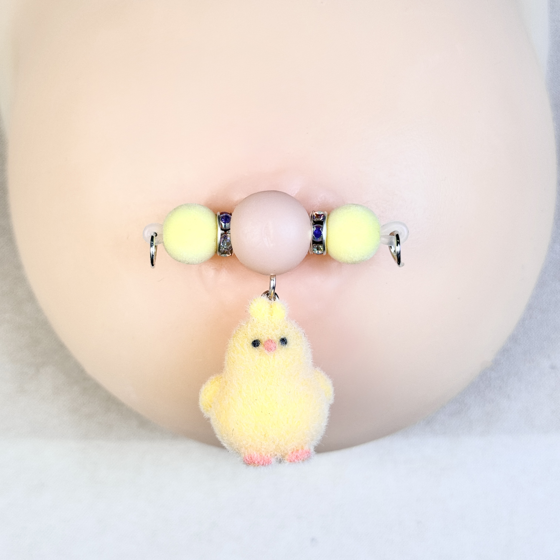 Baby Chick Plush Nipple Jewelry