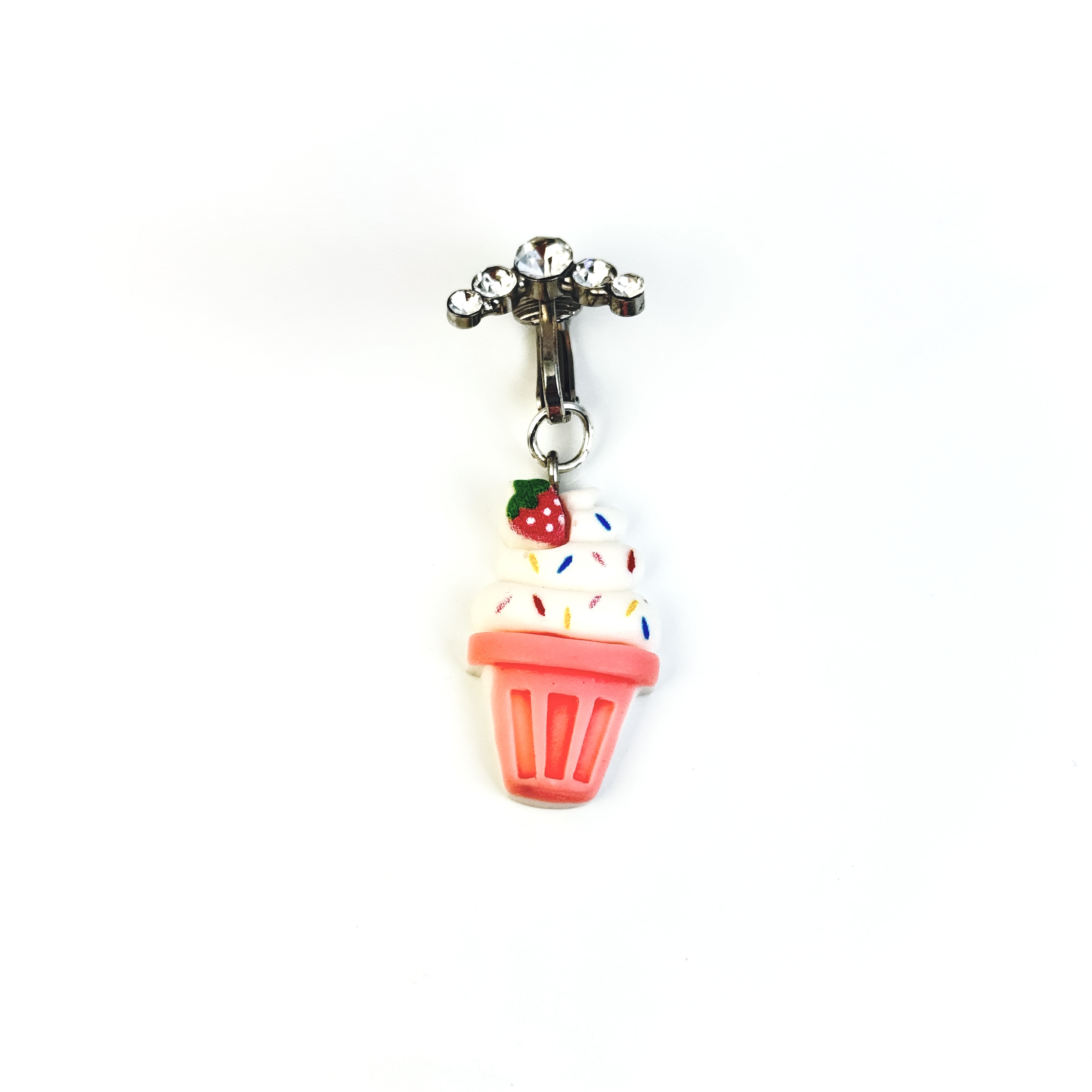 Strawberry Cream Non-Piercing Navel Clip