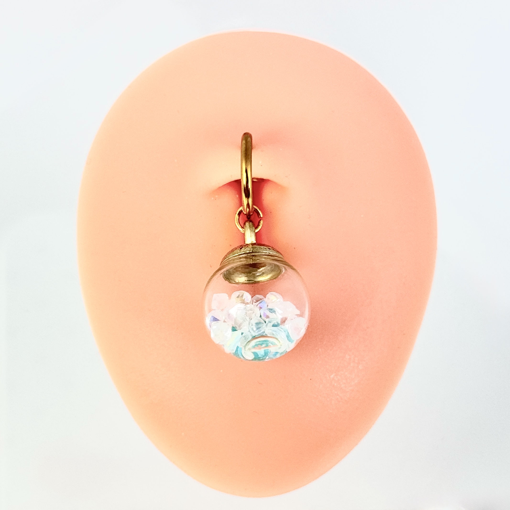 Ocean Pearl Faux Belly Button Jewelry