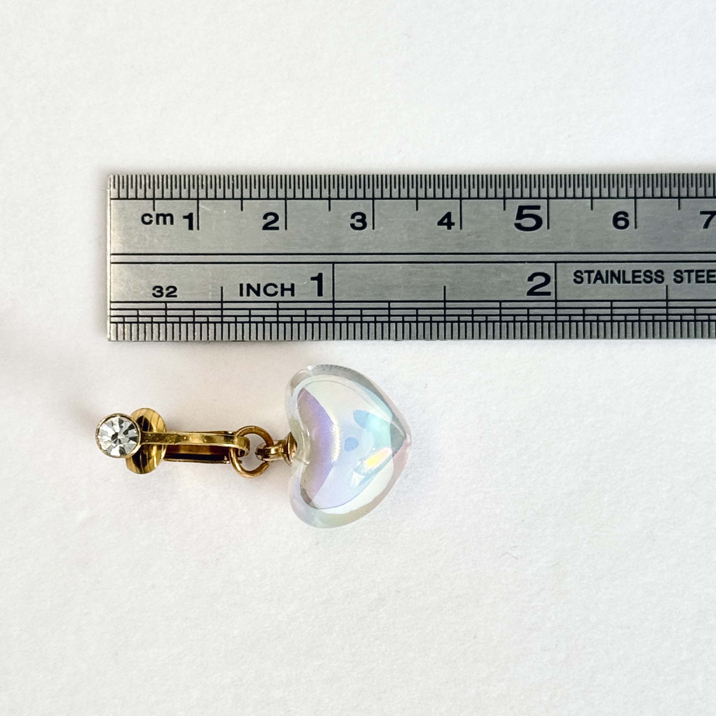 Navel Ring – Crystal Heart