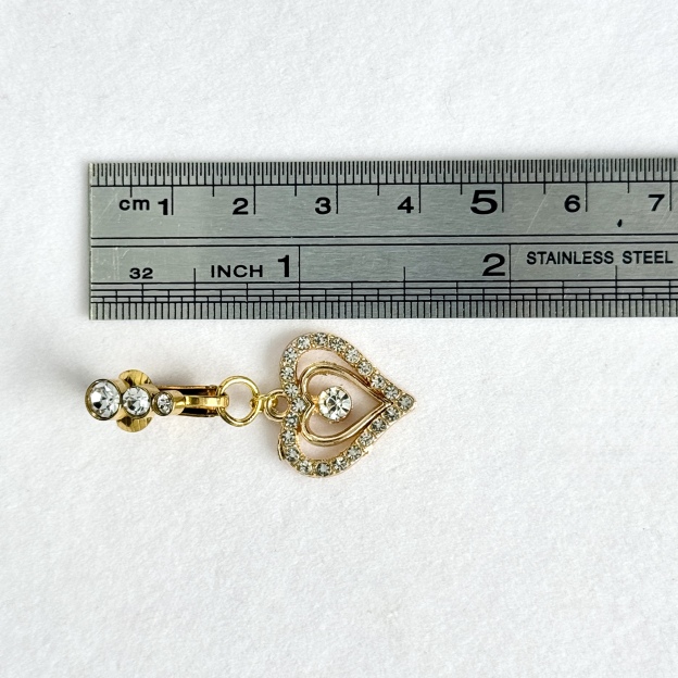 Royal Heart Crystal Charm