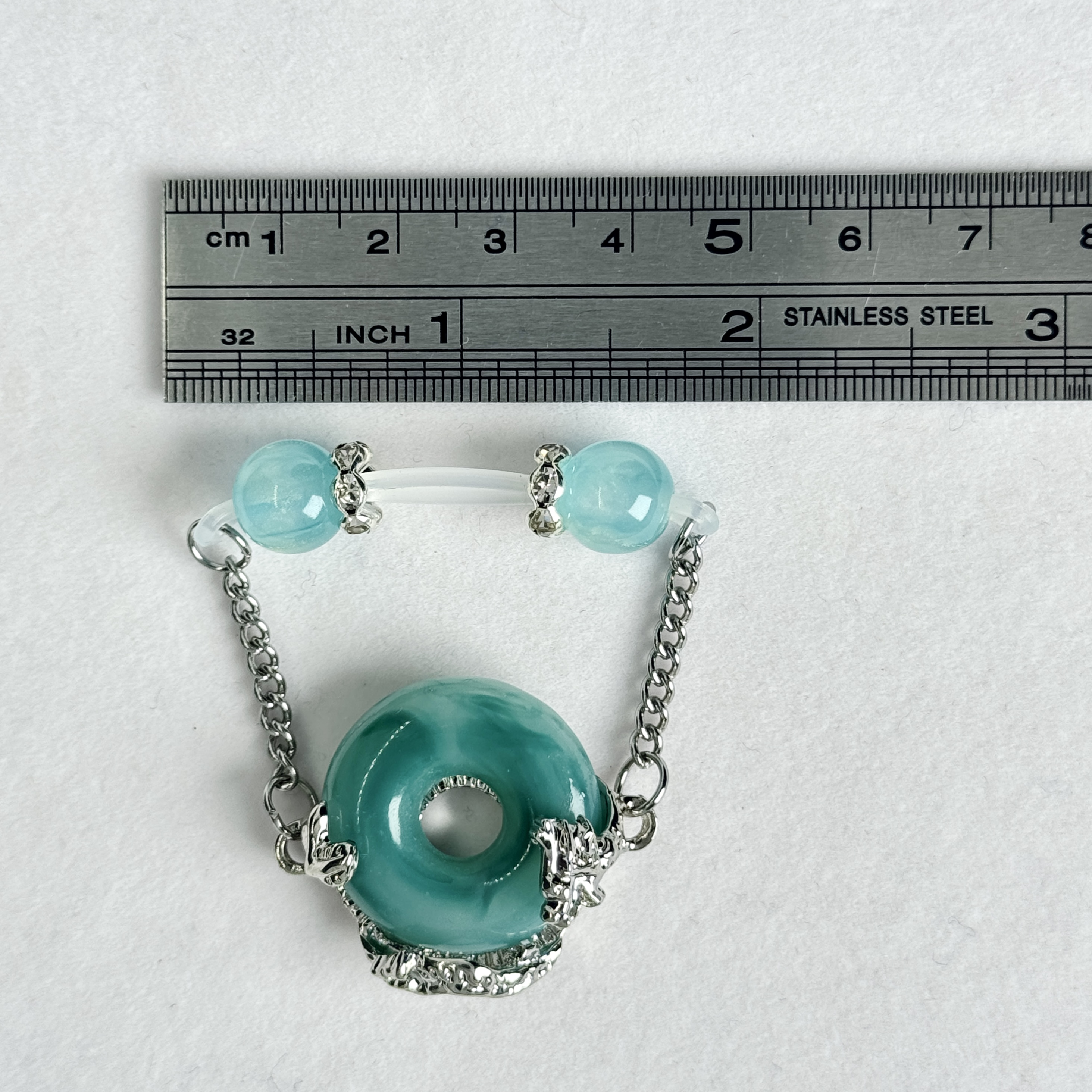 Aqua Moon Drop Nipple Clips