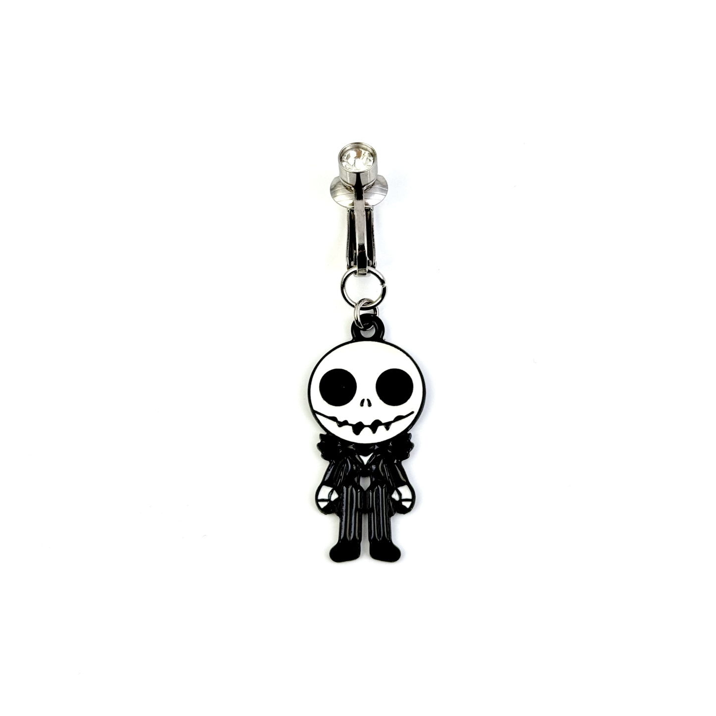 Spooky Skull Doll Halloween Belly Ring