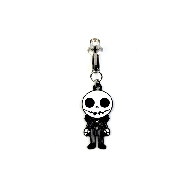 Spooky Skull Doll Halloween Belly Ring
