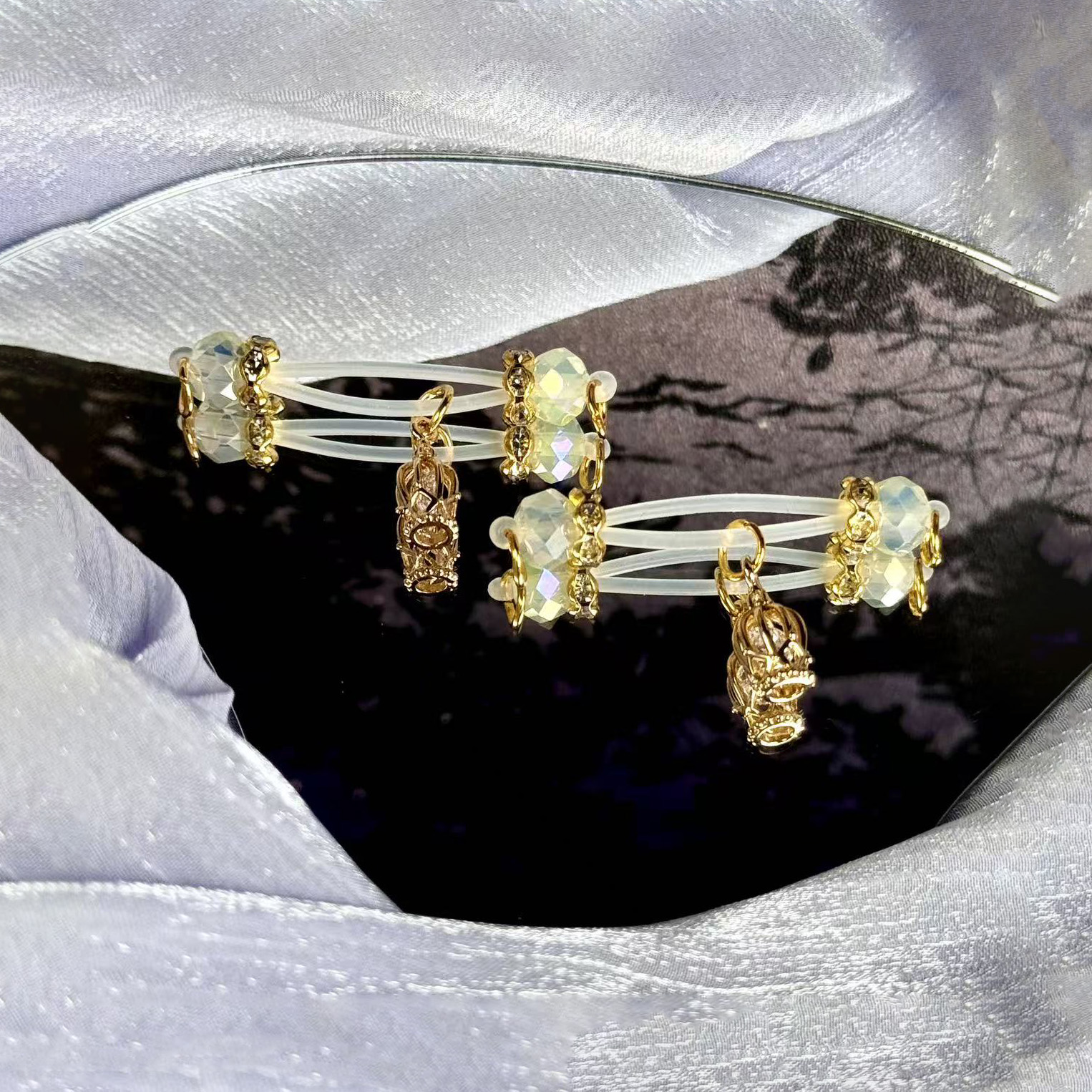 Crystal Queen Pendant Nipple Clamps