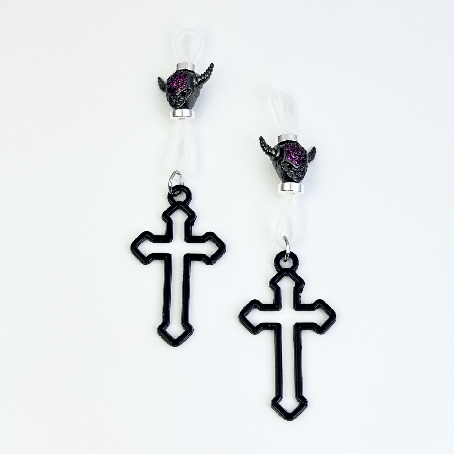 Demon Cross Shadow Charm