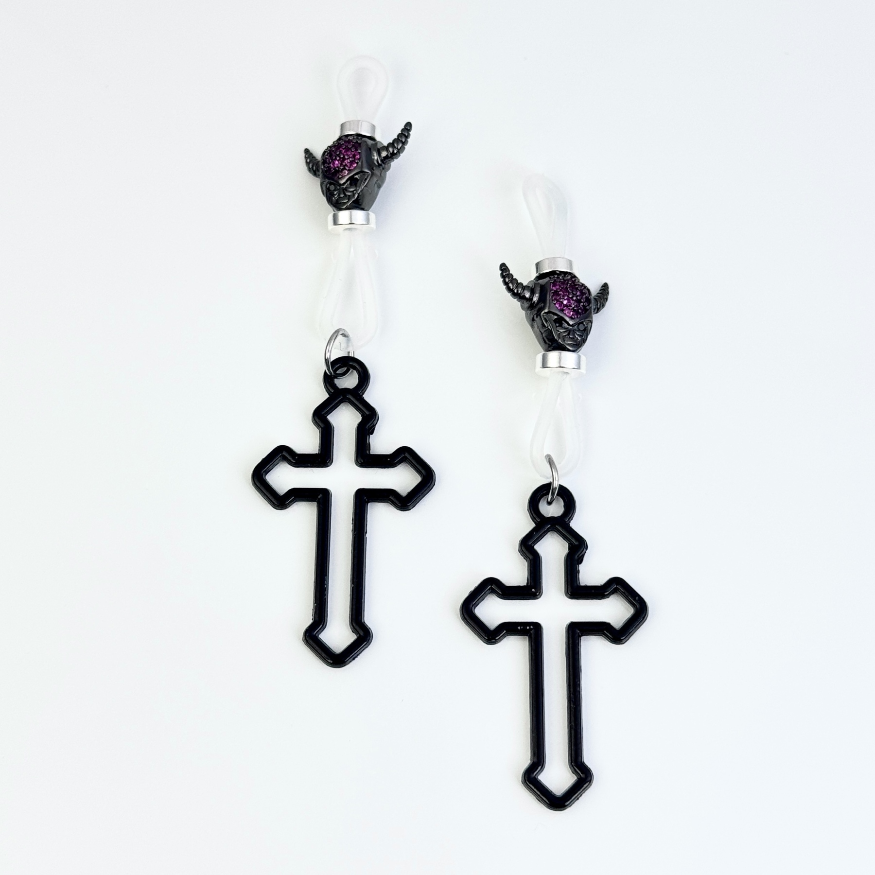 Demon Cross Shadow Charm