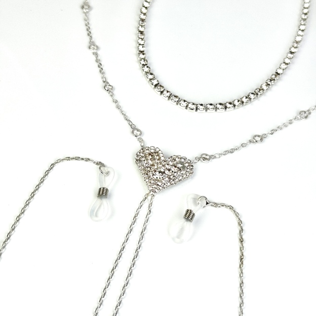 Crystal Heart Body Chain