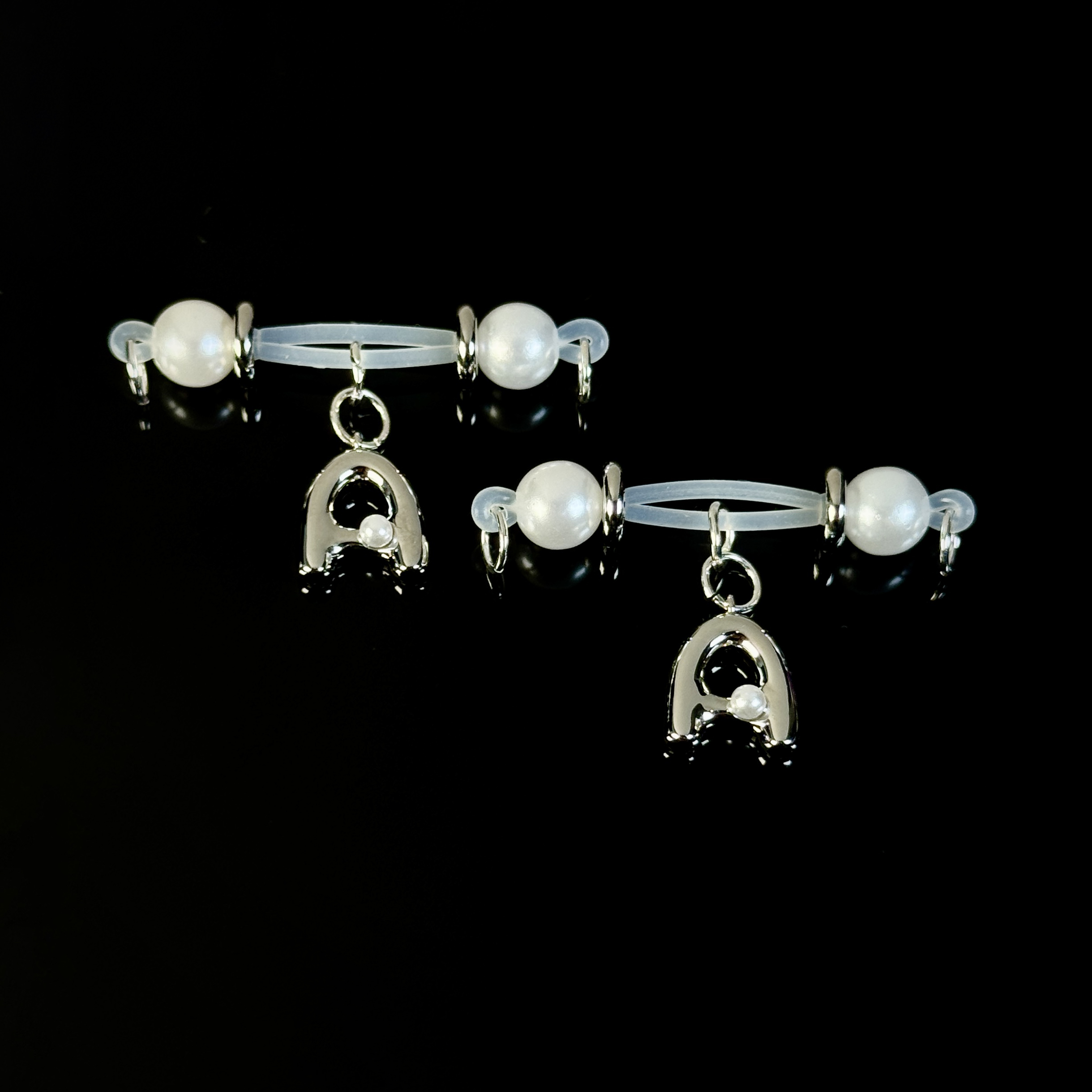 Gold & Silver Pearl Bar Set