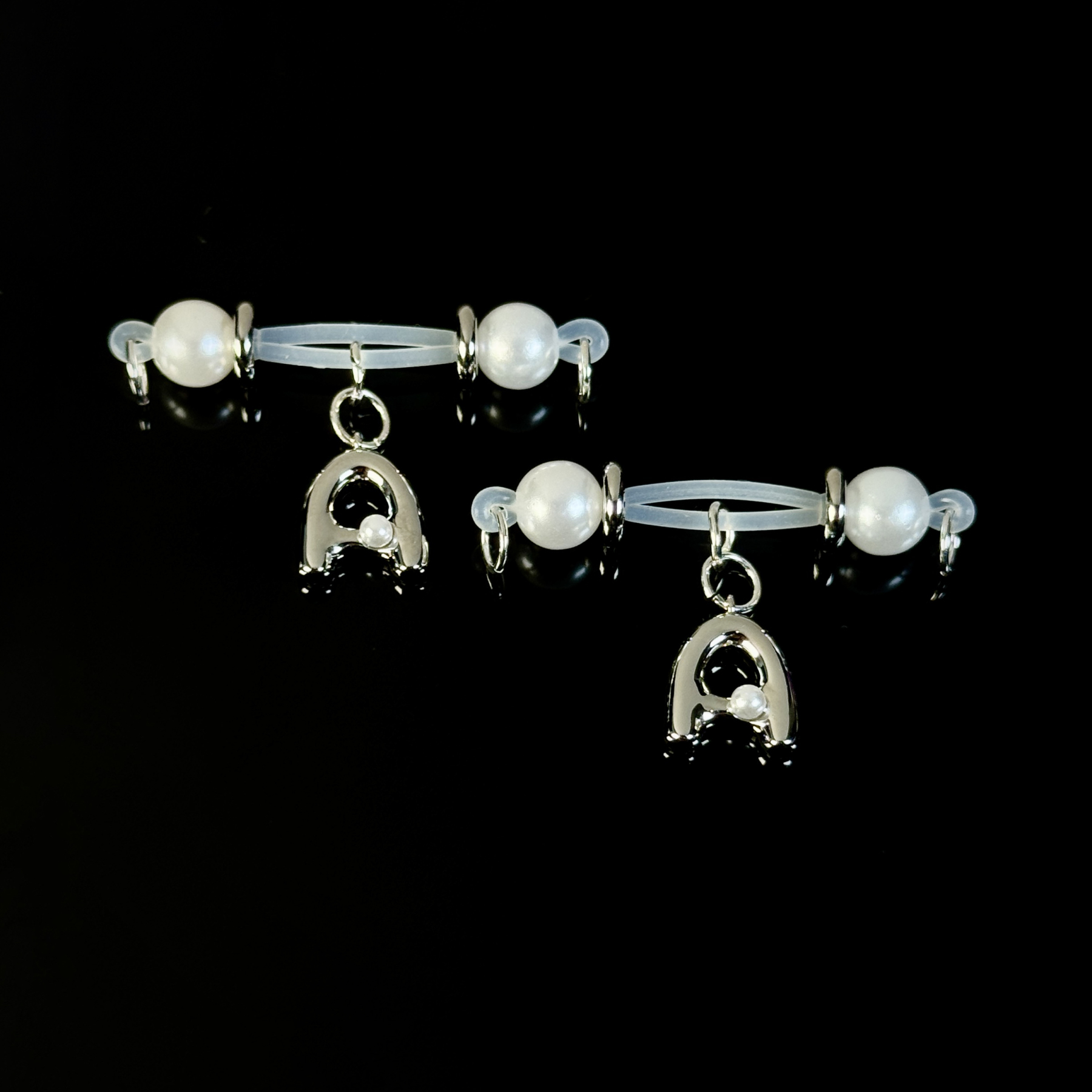 Gold & Silver Pearl Bar Set