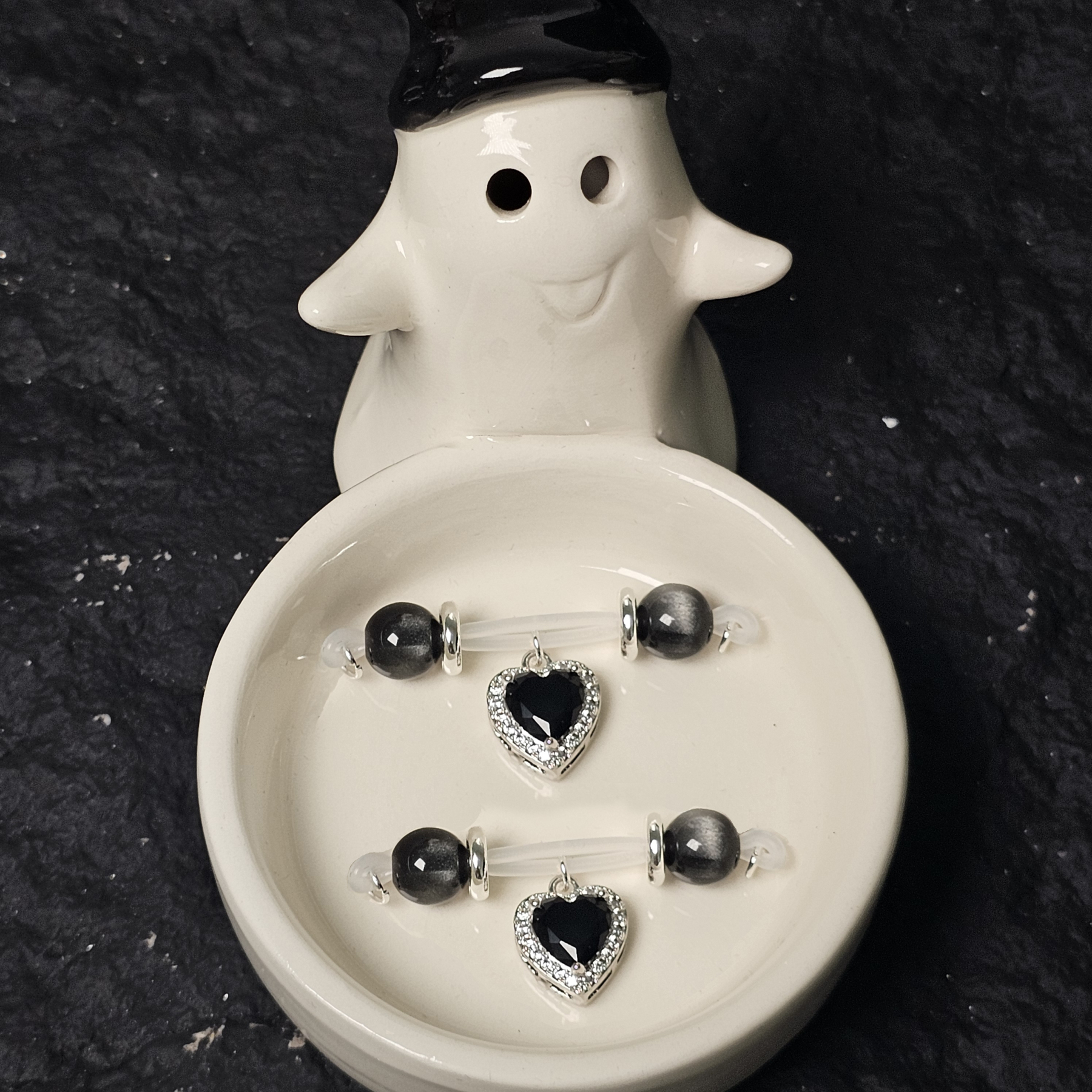 Black crystal + black gemstone