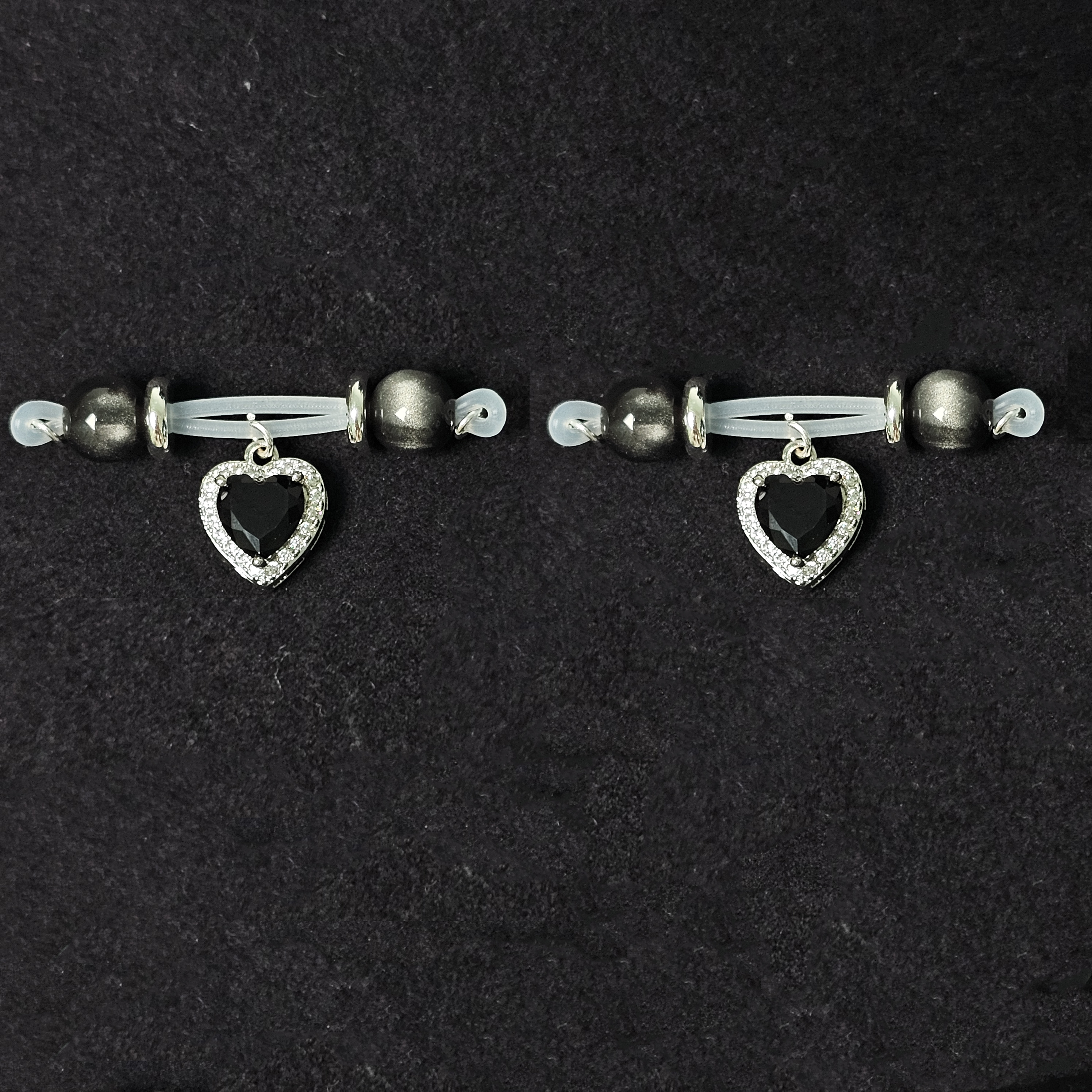 Black crystal + black gemstone