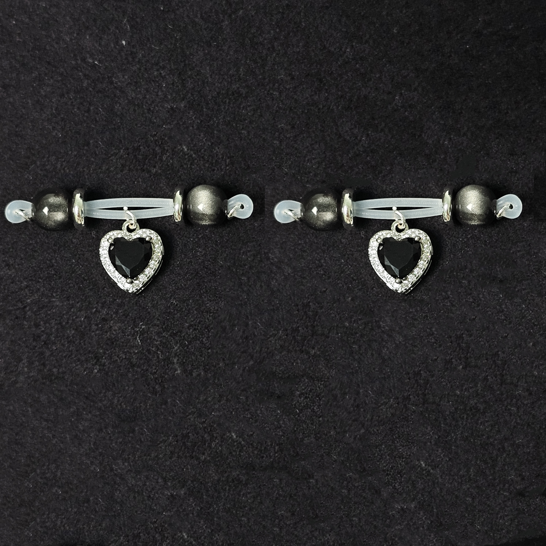 Black crystal + black gemstone