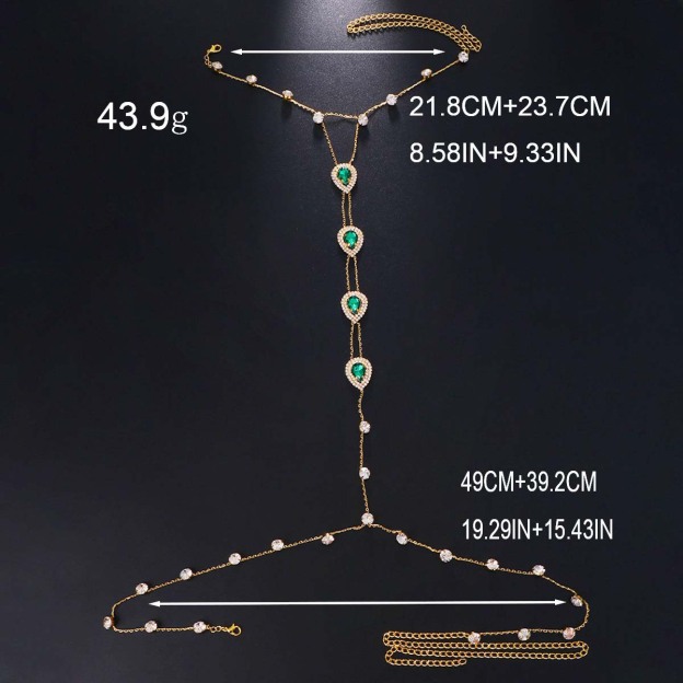 Emerald Vanguard Men’s Body Chain