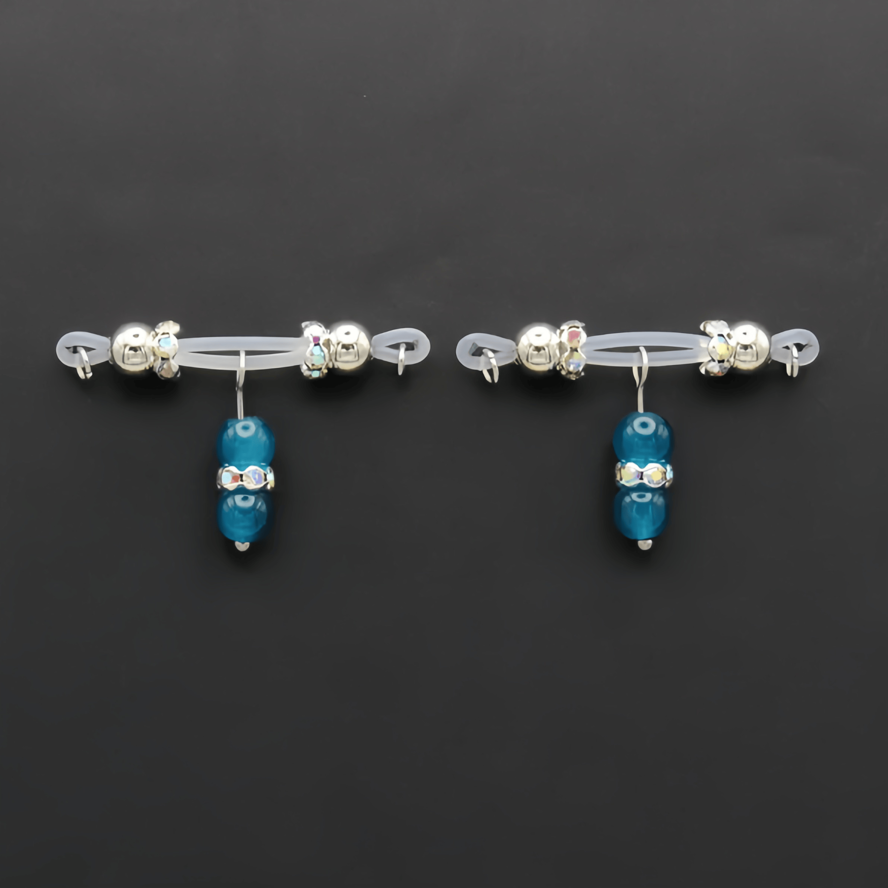  Colorful Barbell Charm  Nipple Rings