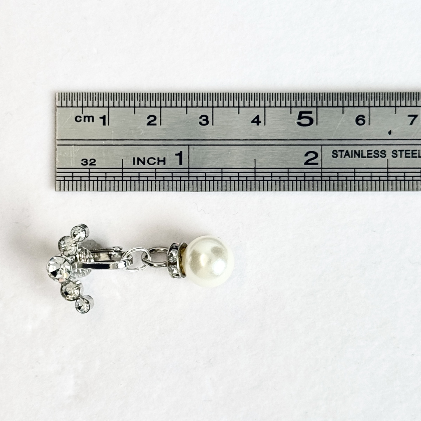 Deep-sea pearl non-piercing navel