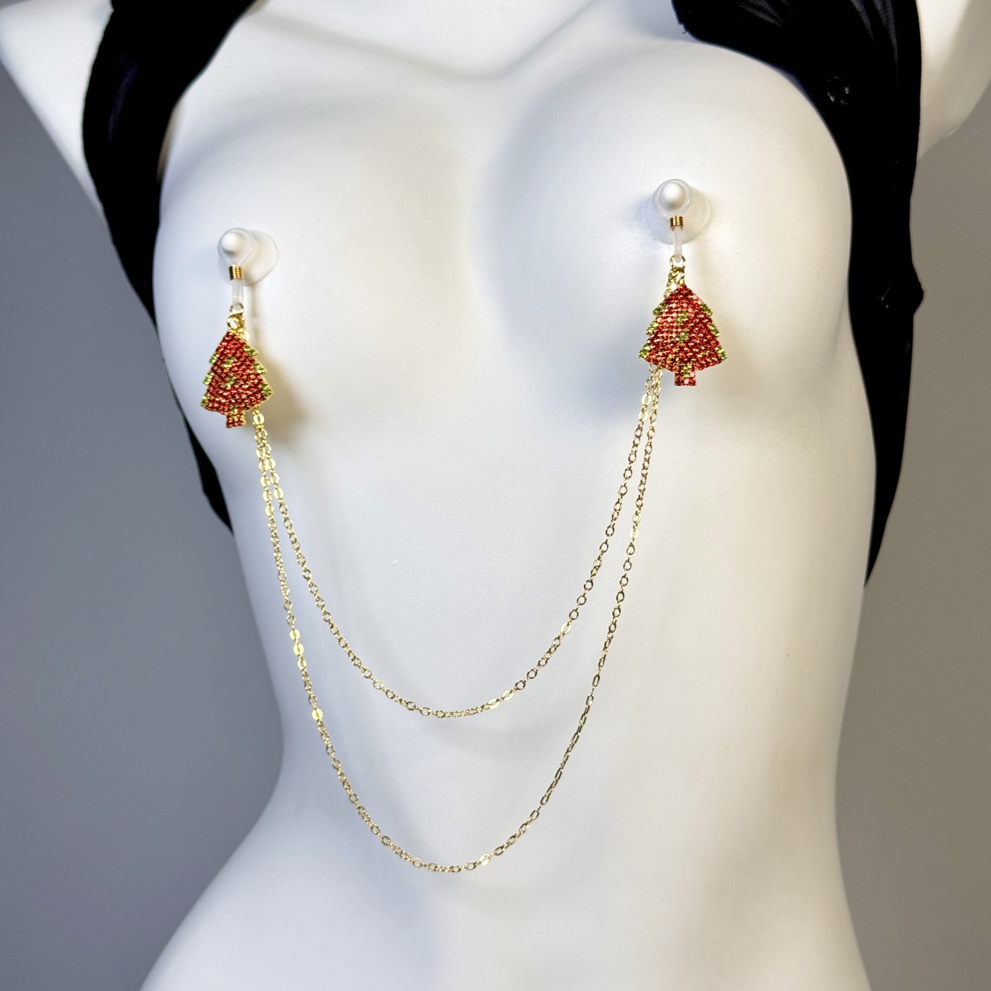 Christmas Tree Faux Nipple Chain