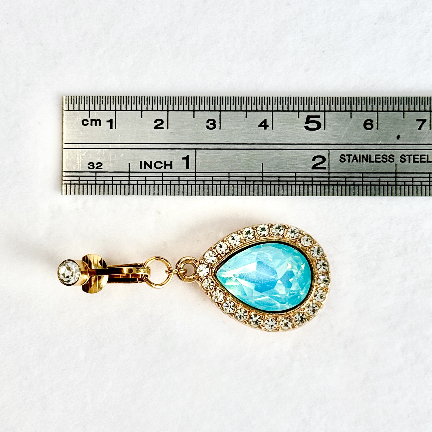 Luna Sapphire Drop Navel Clip™