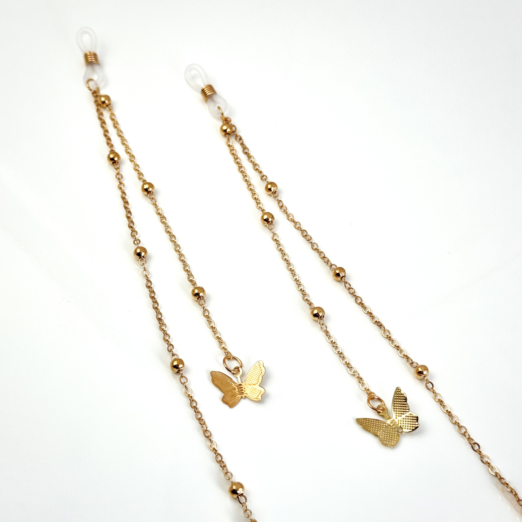 K-gold butterfly jewelry chain