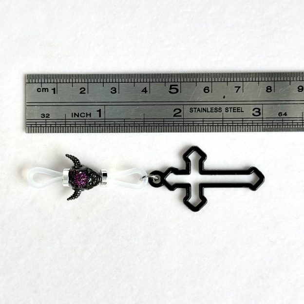 Demon Cross Shadow Charm