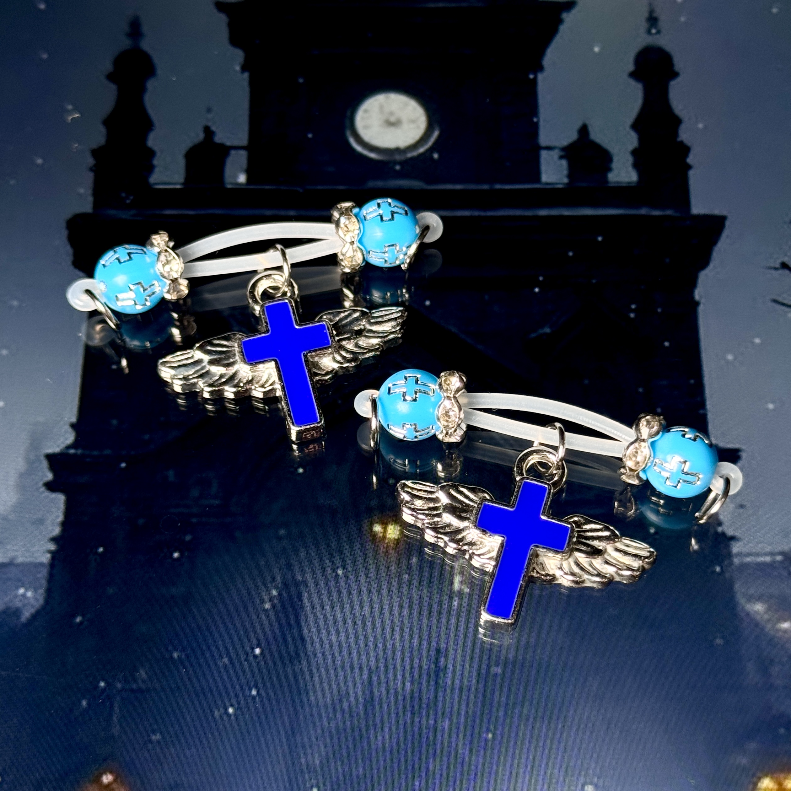 Angel Wing Cross Non-Piercing Nipple Clamp