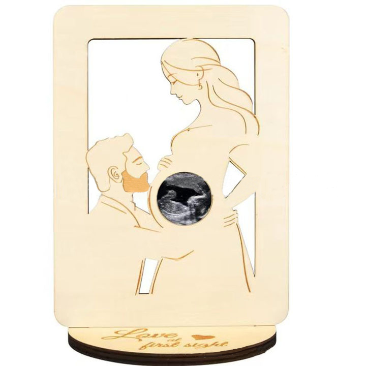 Custom-Maternity Party Wooden Photo Frame - Capture the joy of first-time motherhood - Unique decoration-Thyye