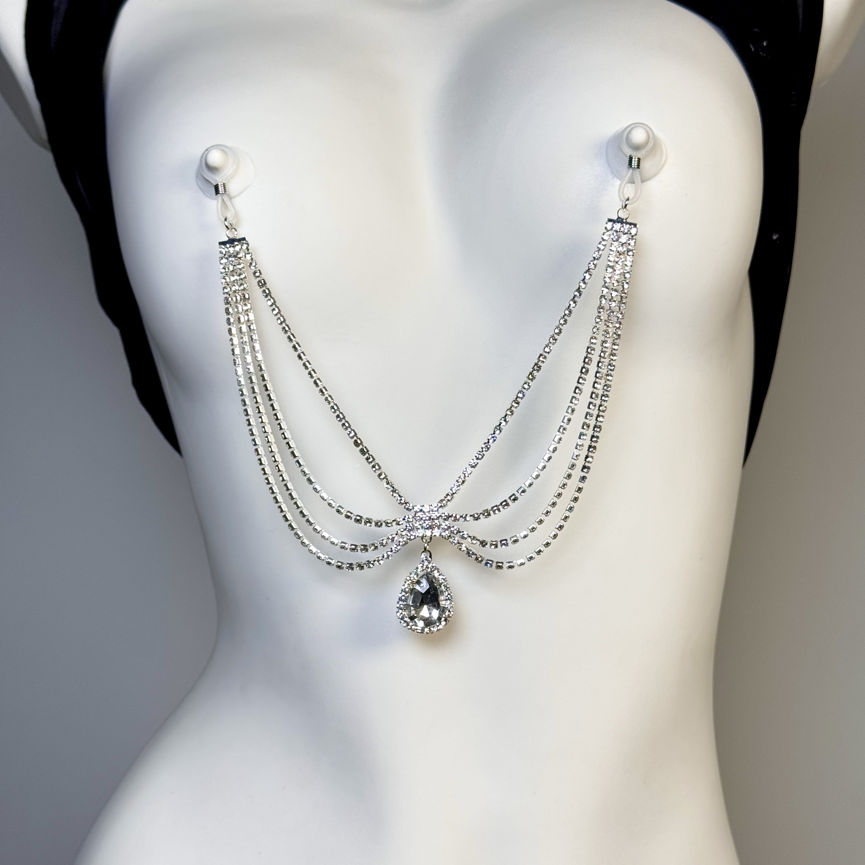 Crystal Teardrop Body Chain
