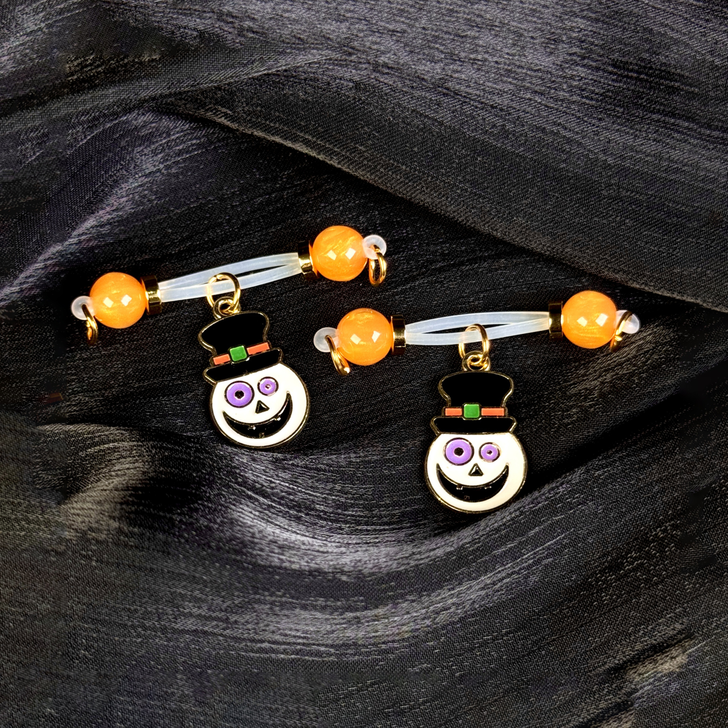 Halloween Frosty Charm Nipple Jewelry
