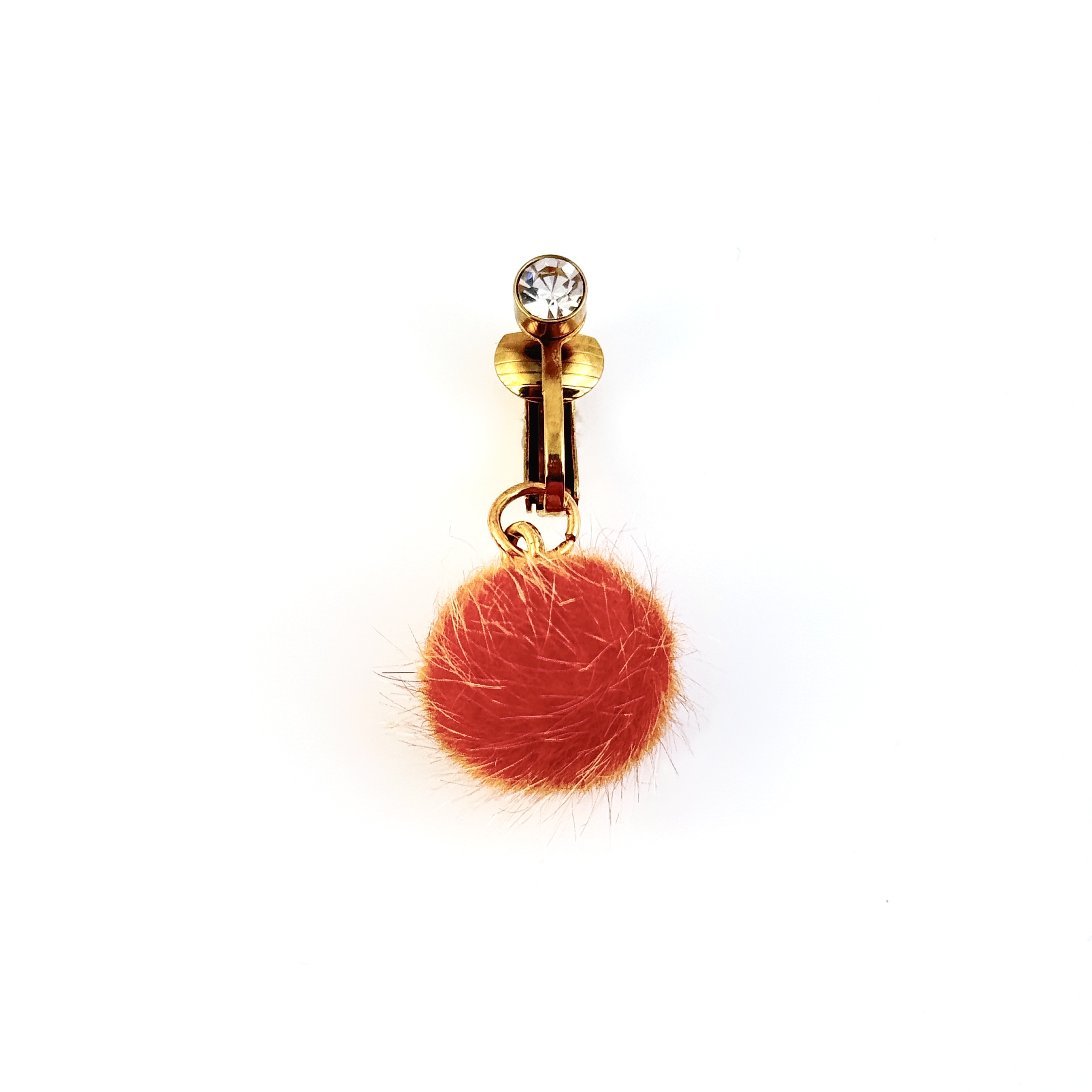 Citrus Pom-Pom Non-Piercing Navel Clip