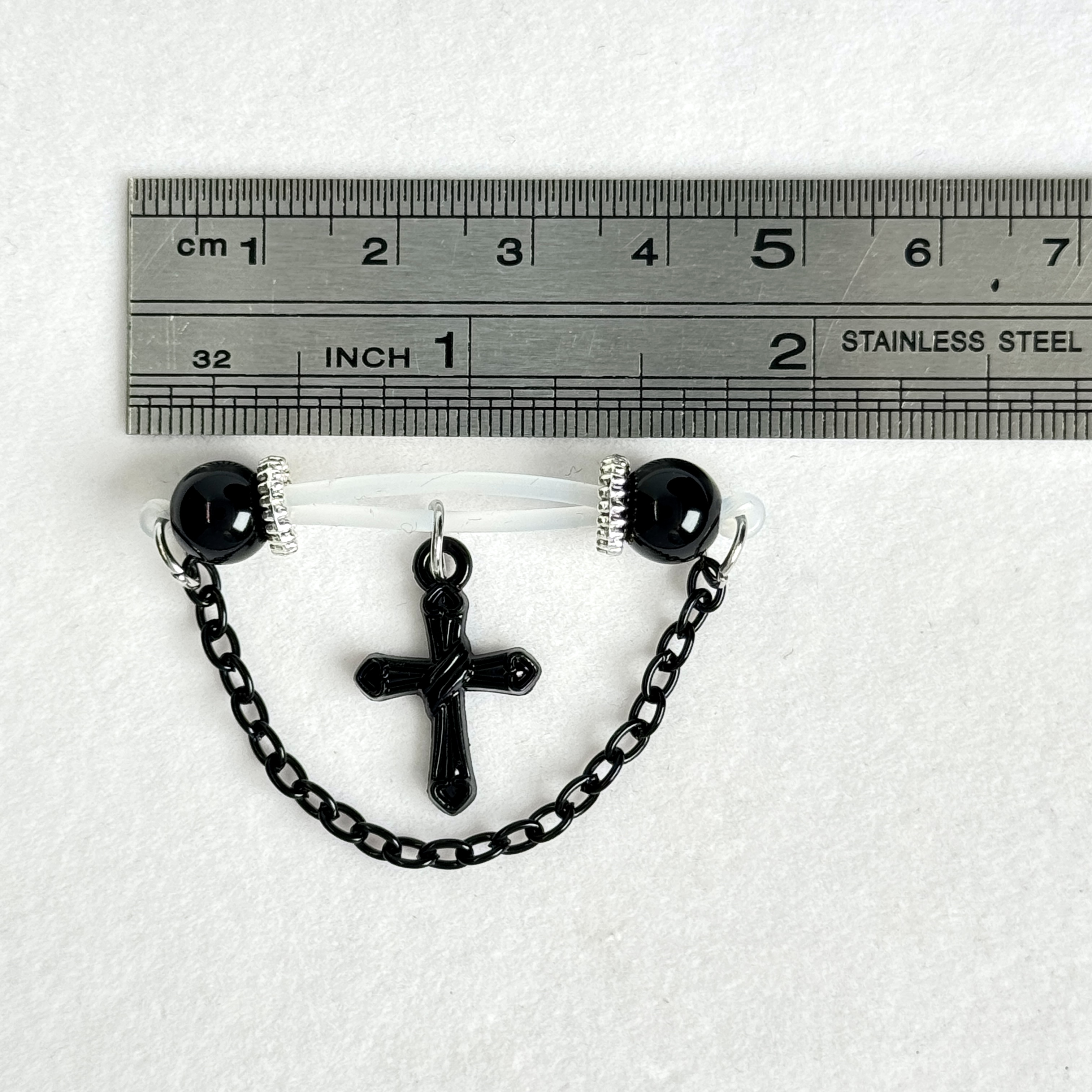 Dark Cross Gothic Non-Piercing Nipple Jewelry