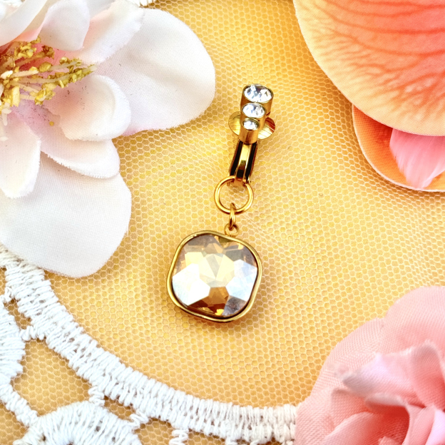Aurelia Crystal Belly Clip