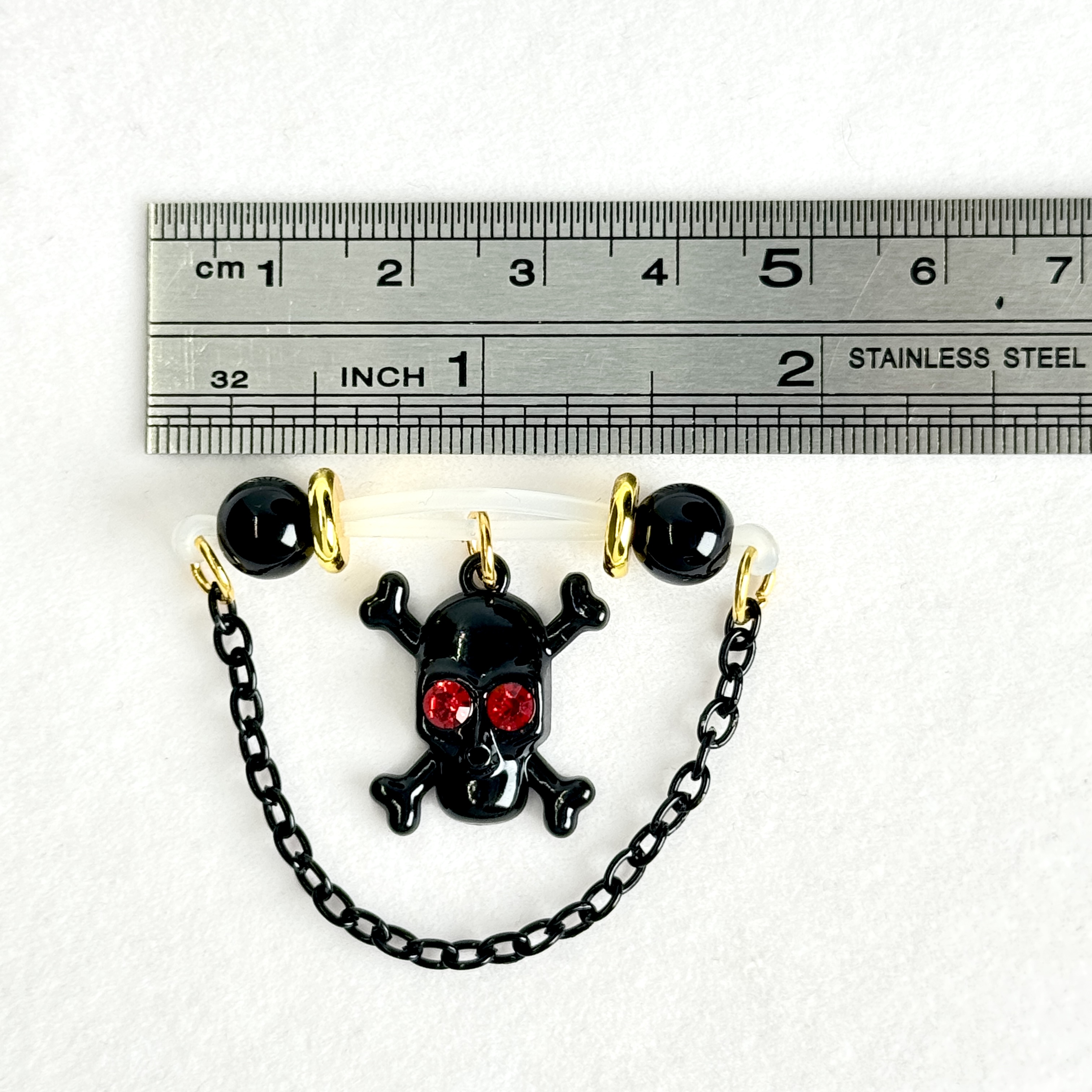 Crimson Skull Nipple Clamps
