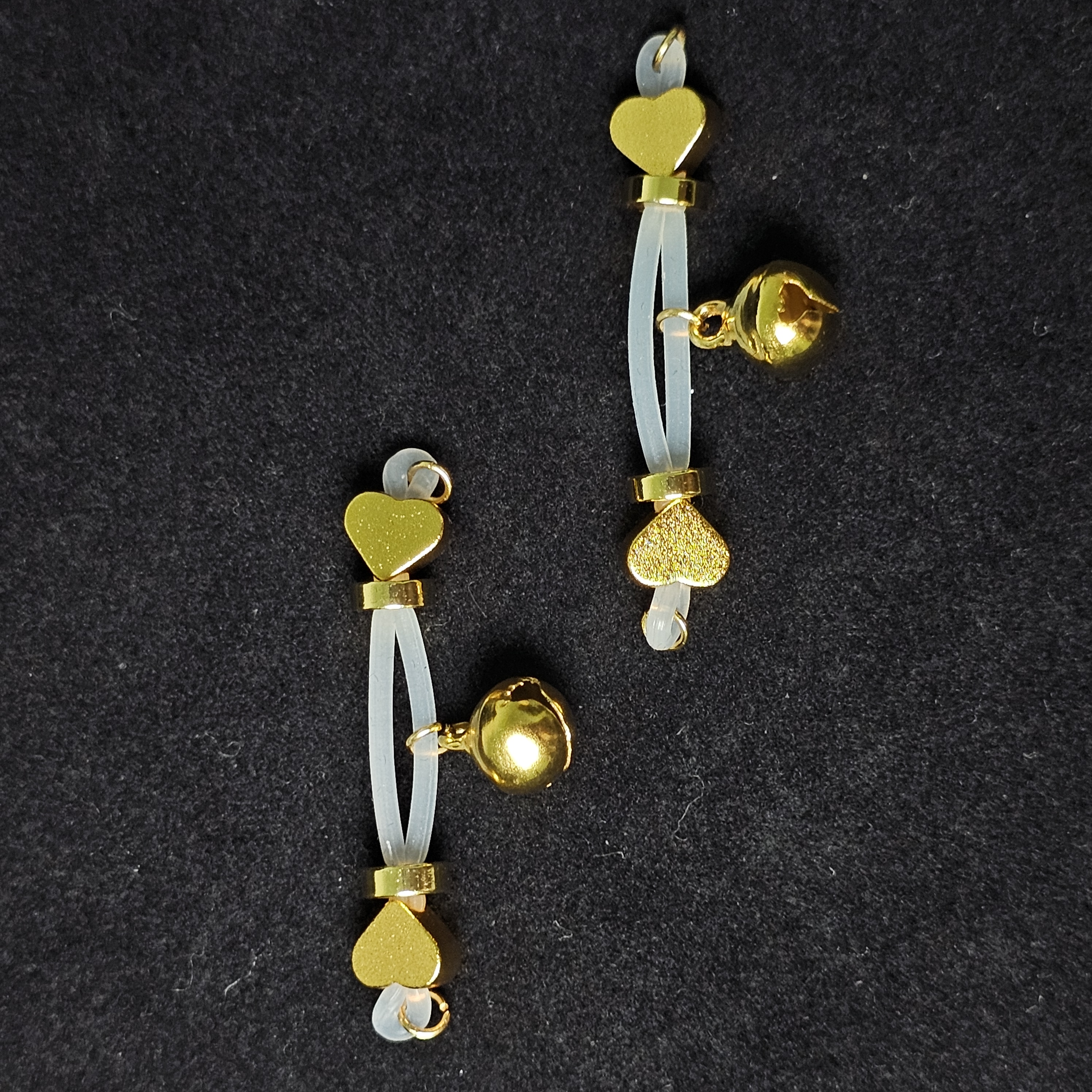 24k gold nipple clamp bell style