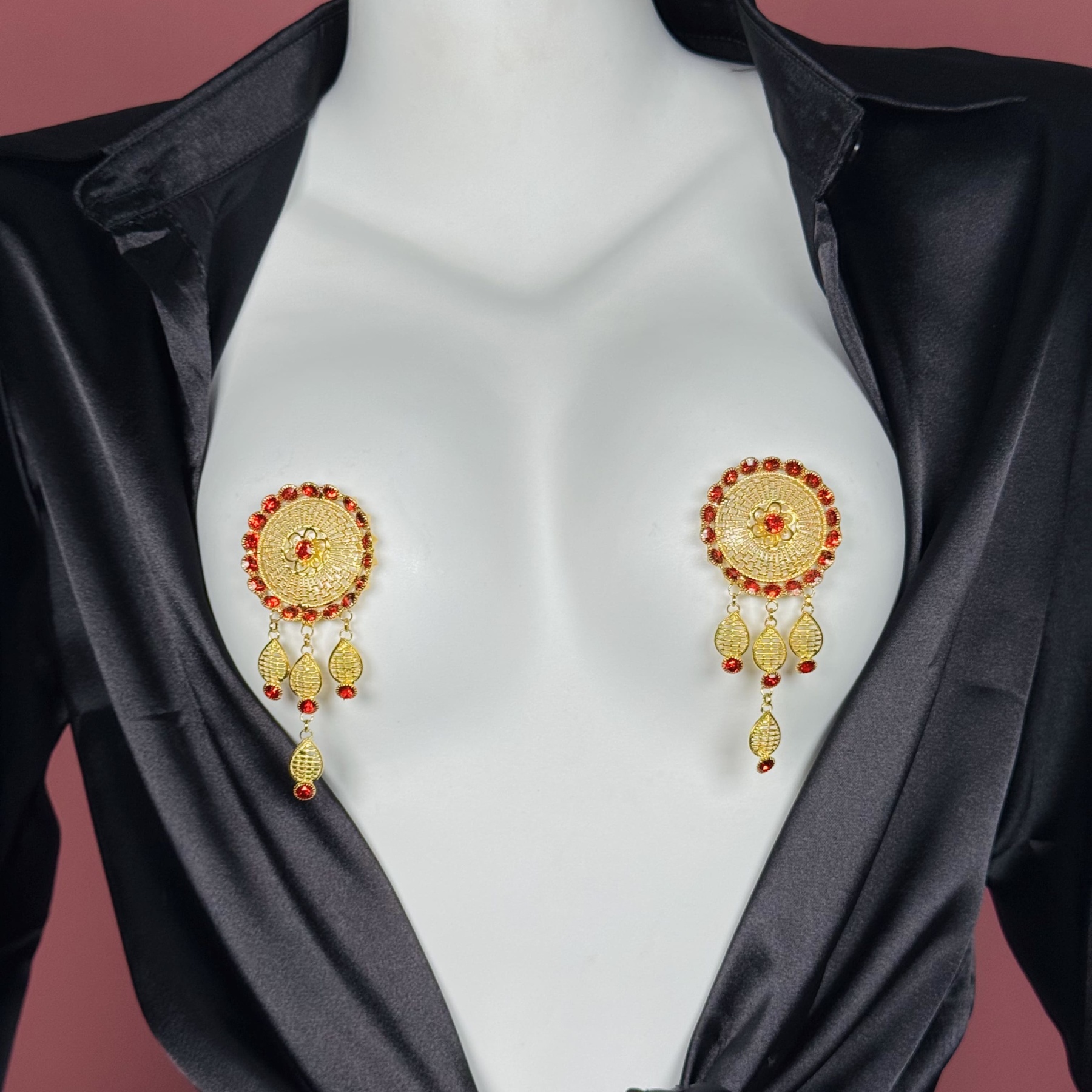 Luxury Openwork Rhinestone Nipple Covers
