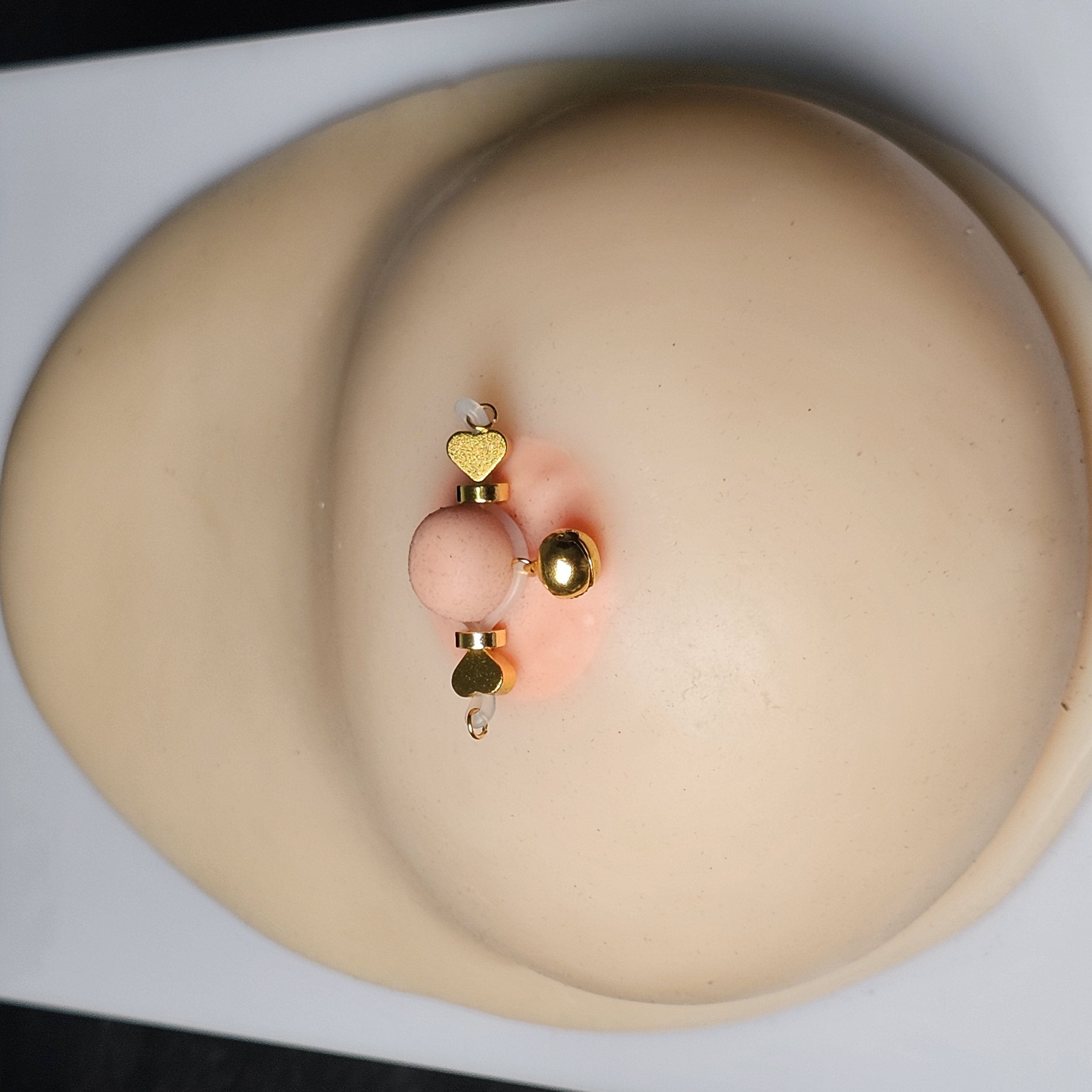 24k gold nipple clamp bell style