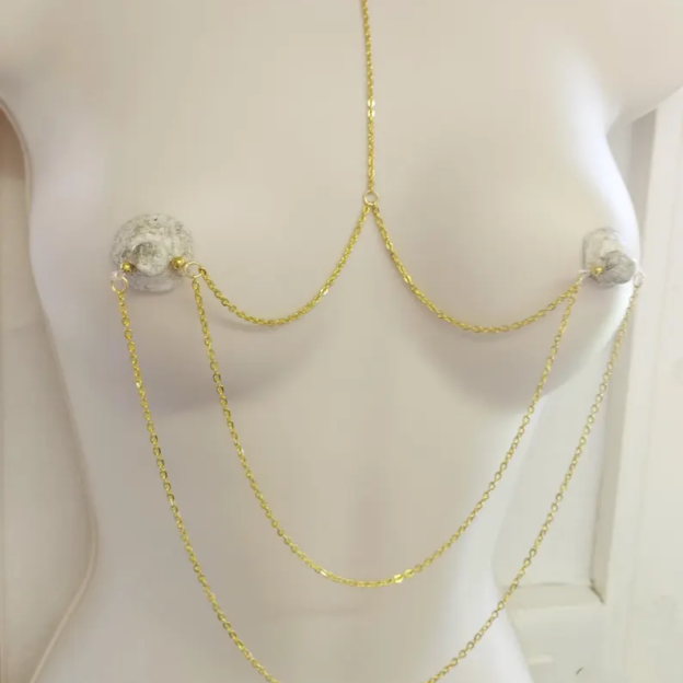Non-Pierced Chain Bralette