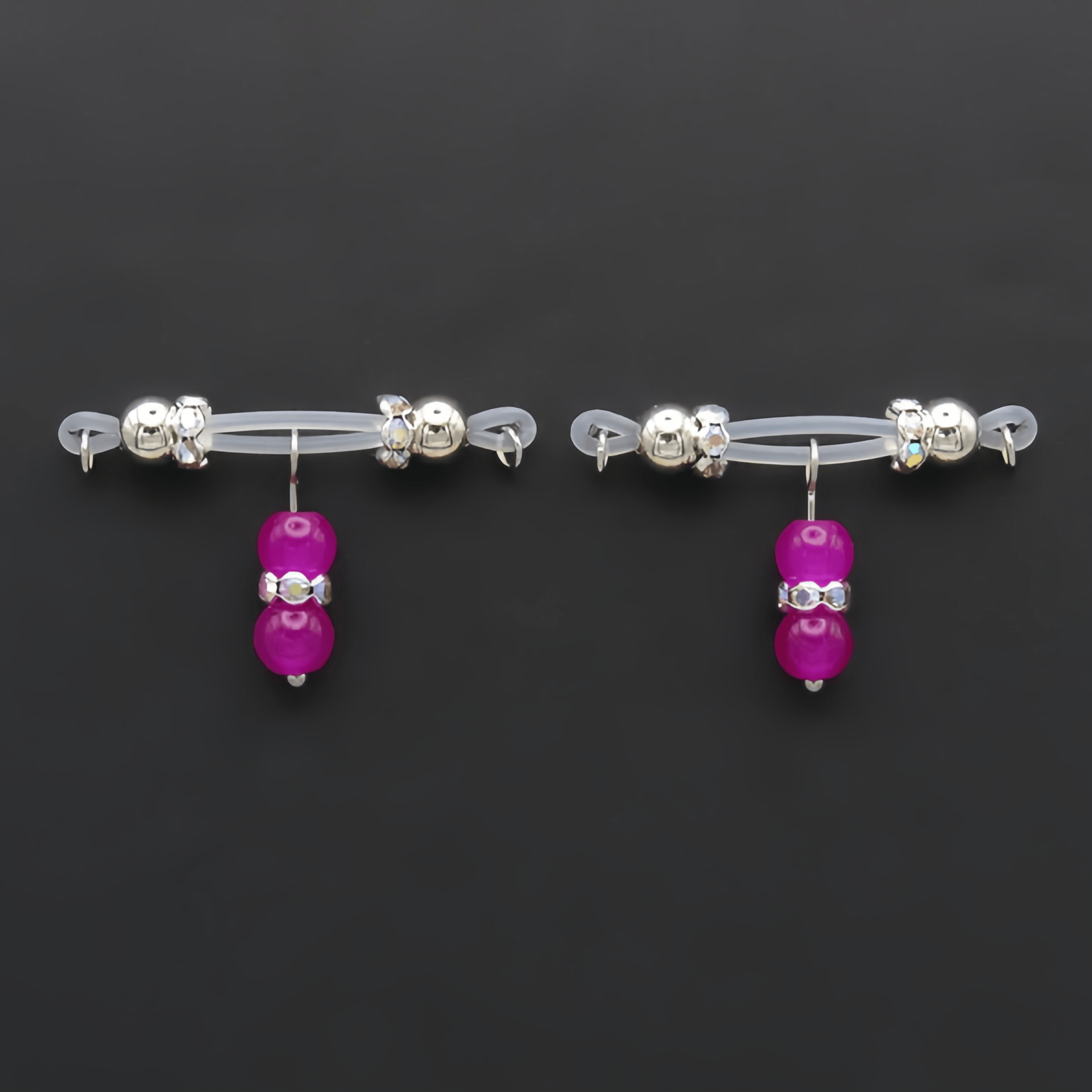  Colorful Barbell Charm  Nipple Rings