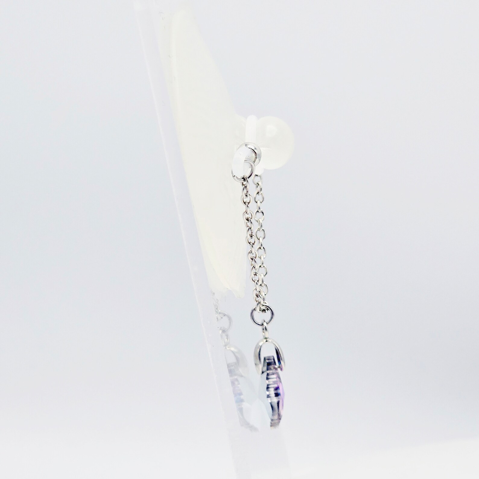 Crystal Pendant Nipple Ring
