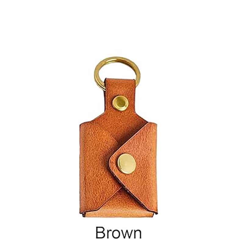 Color Printed Photo Small Leather Purse Keychain-Thyye